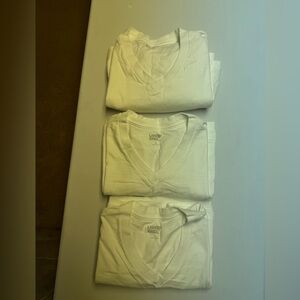 Lands End 3-Pack Small White Undershirts